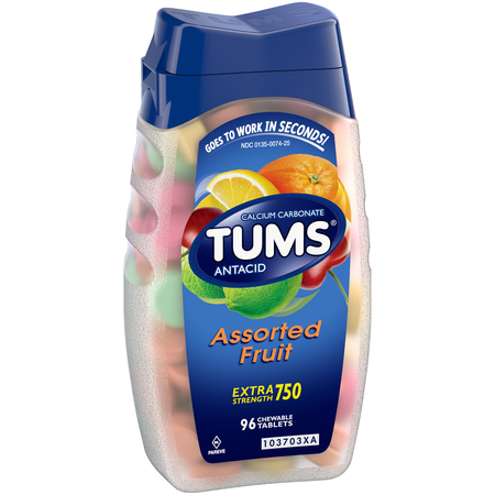 TUMS Tums Assorted Fruit Tablets 96 Count, PK24 739924D